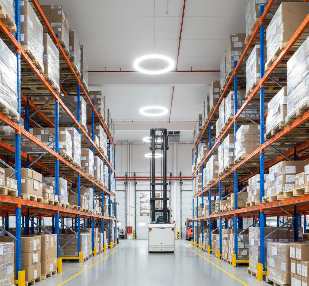 Nowoczesny magazyn Cargonet z regałami wysokiego składowania